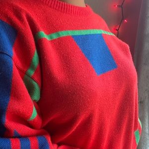 Vintage profile ski sweater medium
